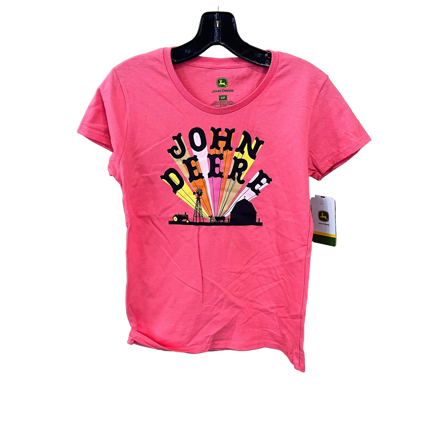 John Deere Women's Tee Shirt - Coral