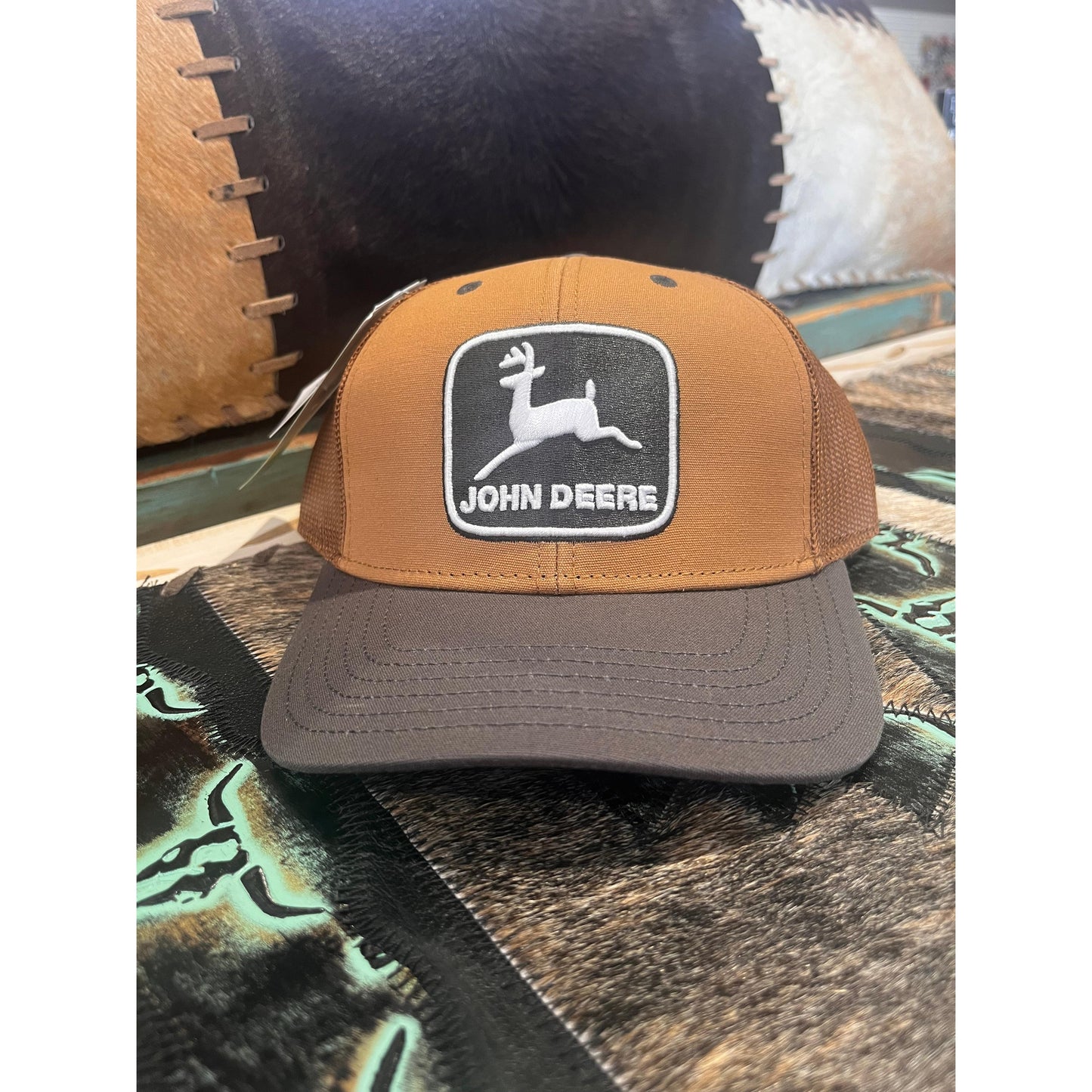 John Deere Construction Cap - Brown