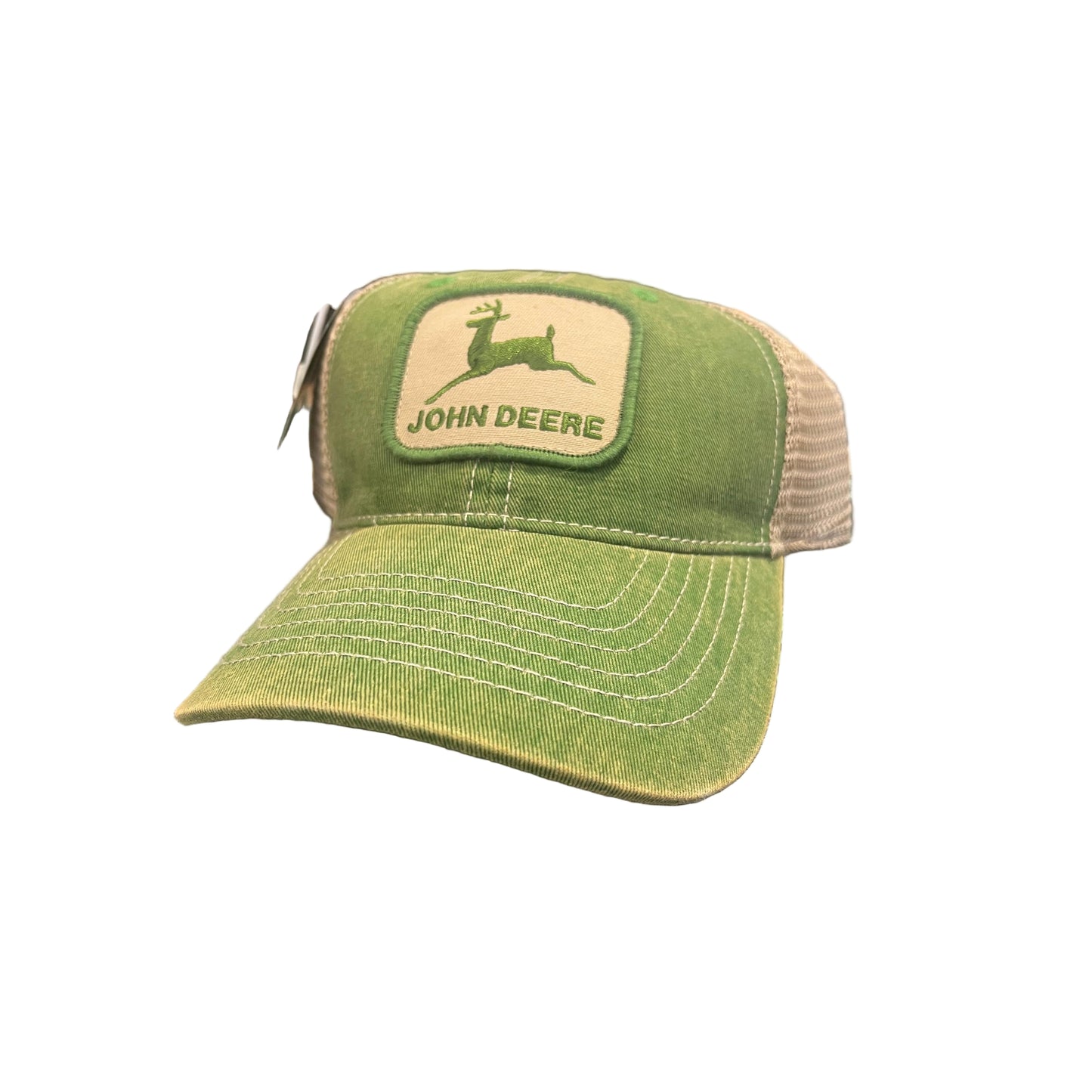John Deere Large Logo Cap - Green/Ivory