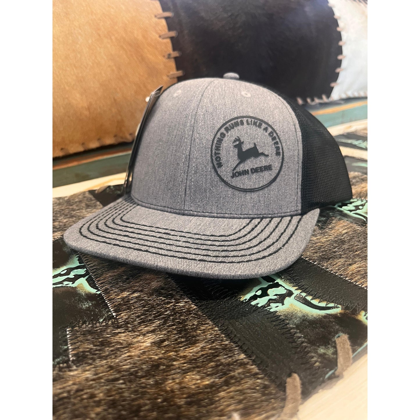 John Deere 3D Print Cap - Charcoal