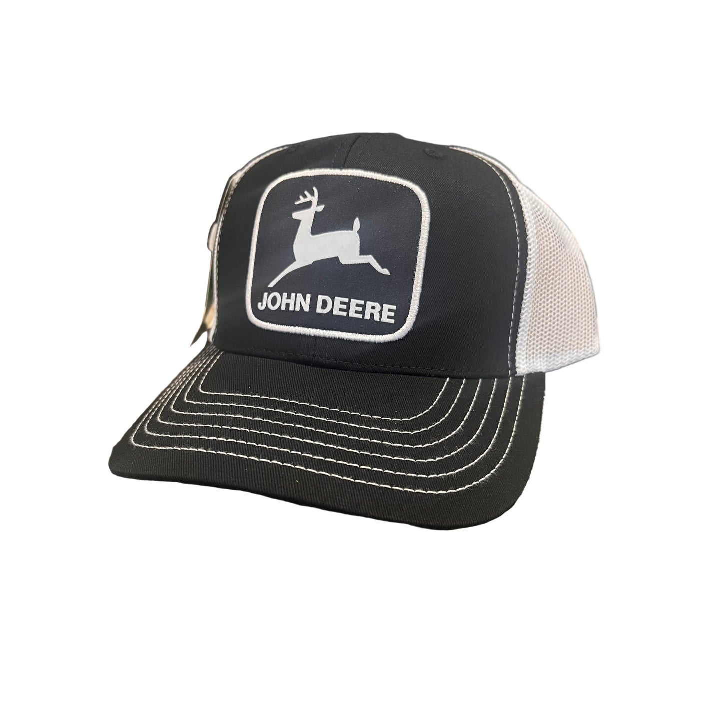 John Deere Large Logo Cap - Black/White