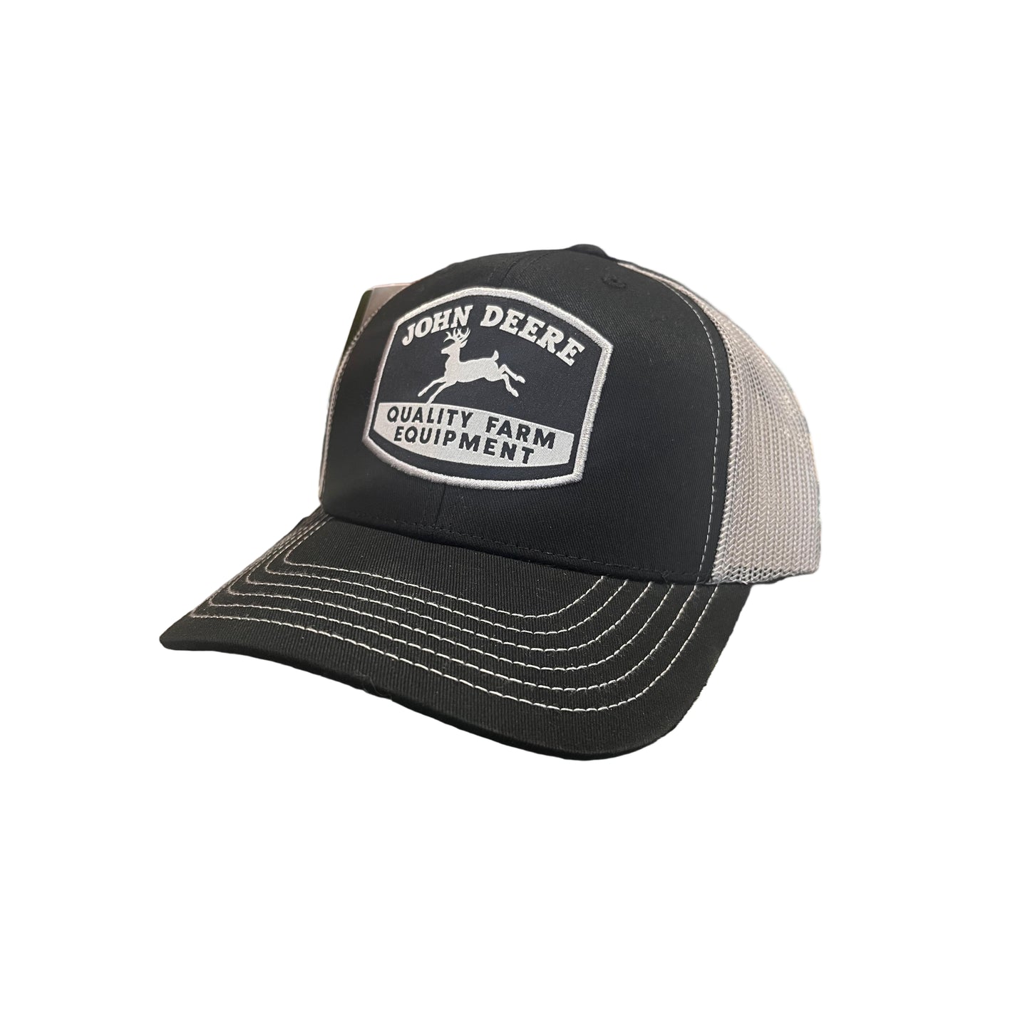 John Deere Large Logo Cap - Black/Charcoal
