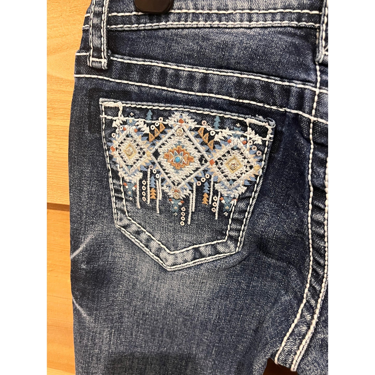Grace in LA Girl's Aztec Modify Jeans