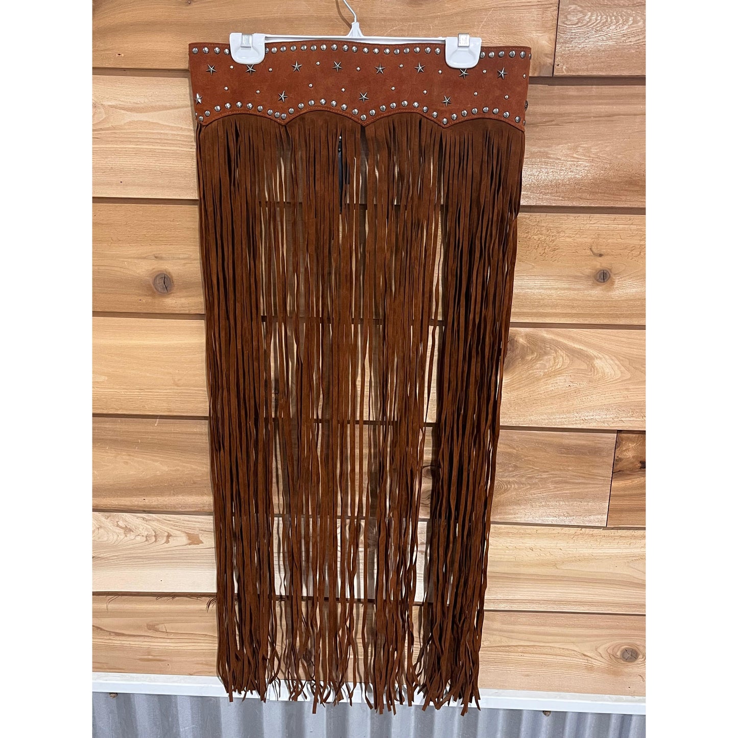Lucky & Blessed Women's Western Long Fringe Belt - Camel
