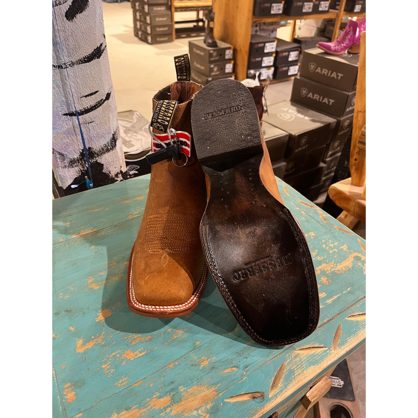 Rock'em Besserro Men's Rhino Square Toe Boots