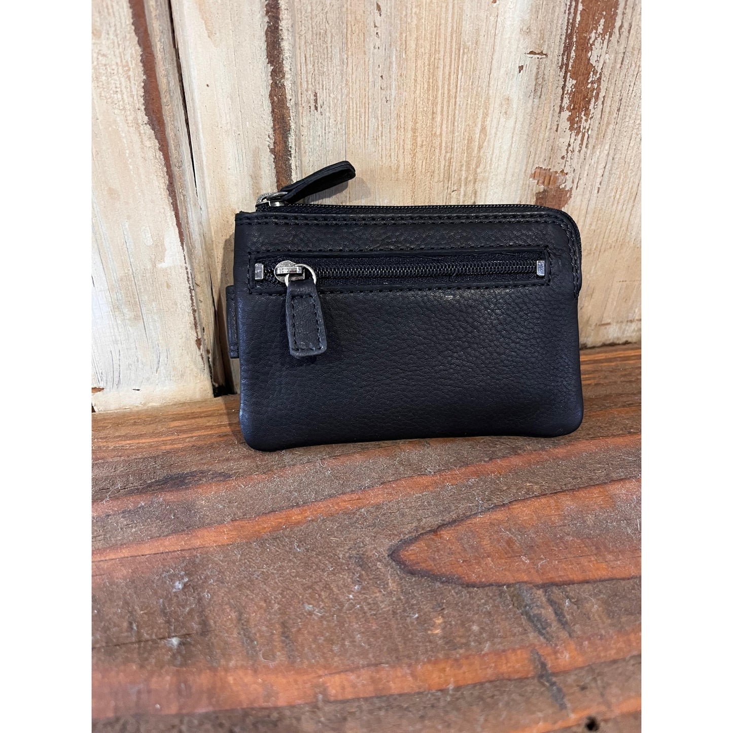 Rugged Earth Leather Wallet - Black