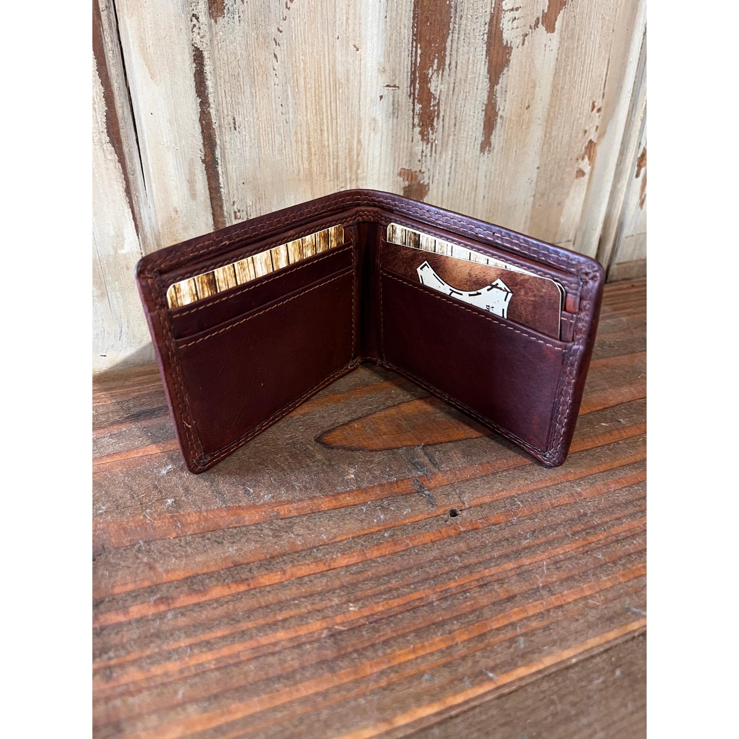 Rugged Earth Leather Wallet - Brown