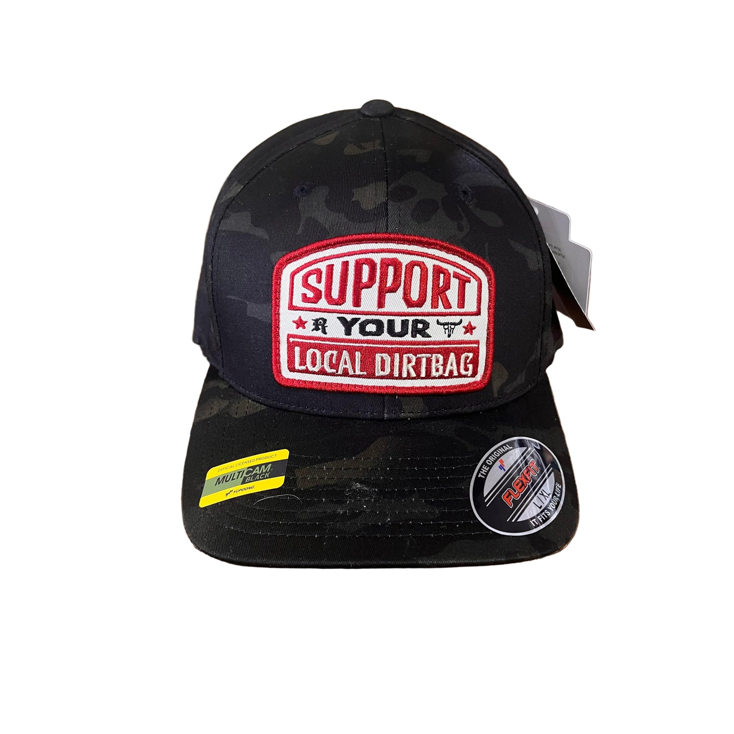 Ruthless Rednecks Flexfit Support Your Local Dirtbag Cap - Camo