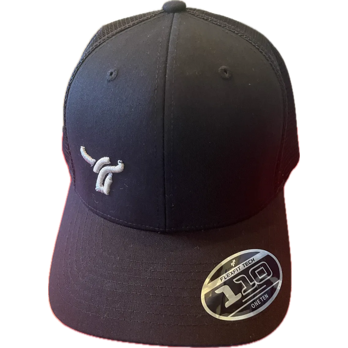 B8 Ranch Apparel 110 Flexfit Black Mesh with Small Logo - Black