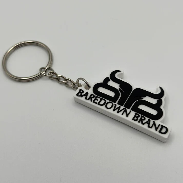 Baredown Brand Silicone Logo Keychain