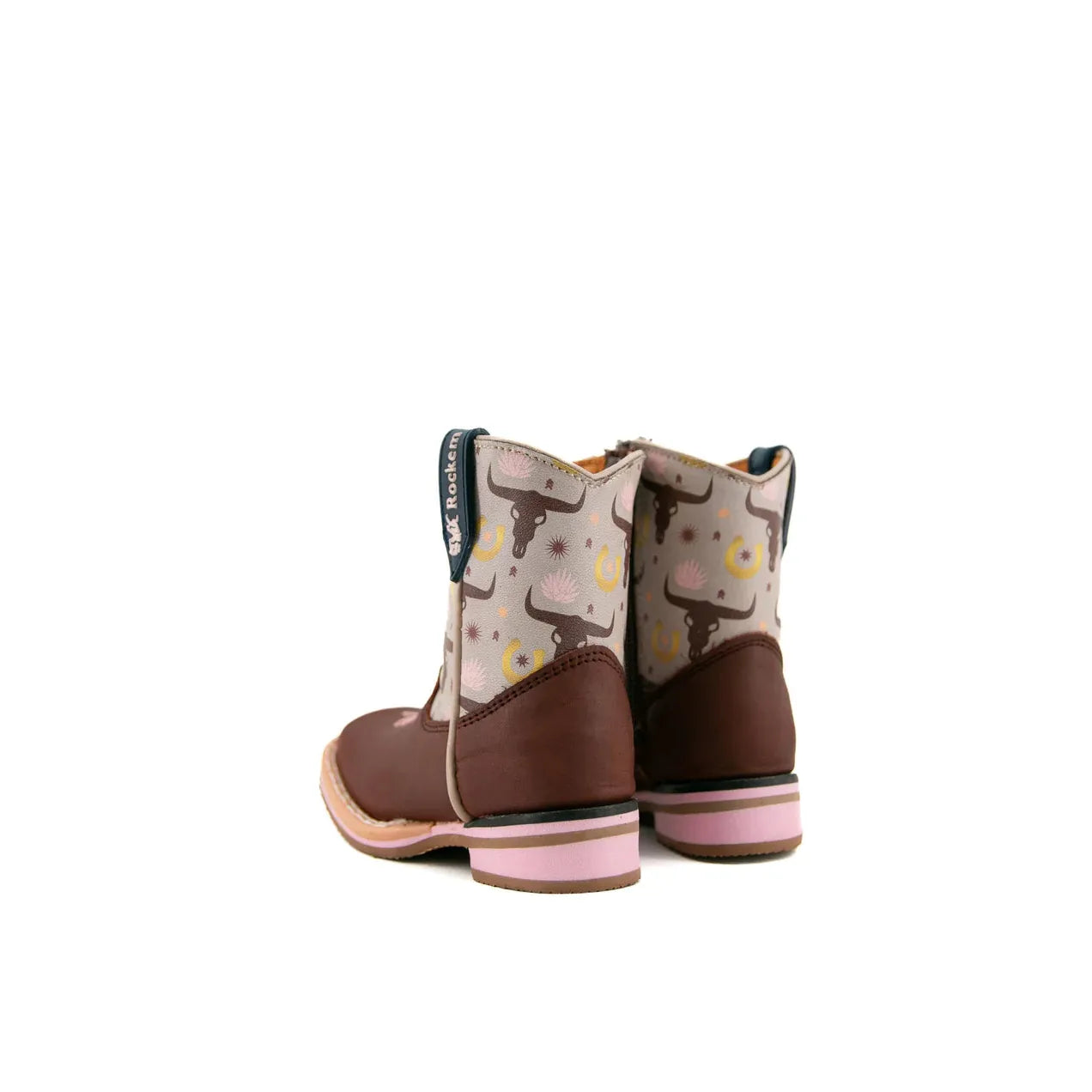 Rock'em Baby Girl Crazy Tang Agave Rosa Boot