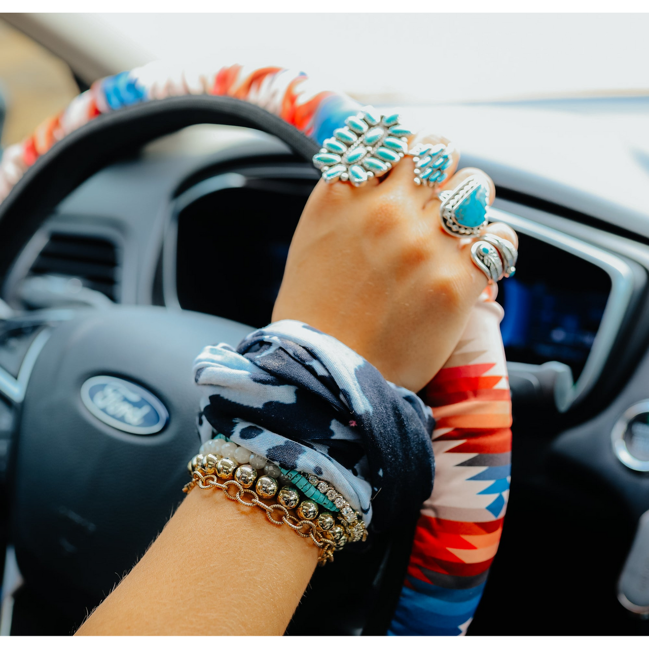 Front Porch Steering Wheel Cover - Assorted Colours