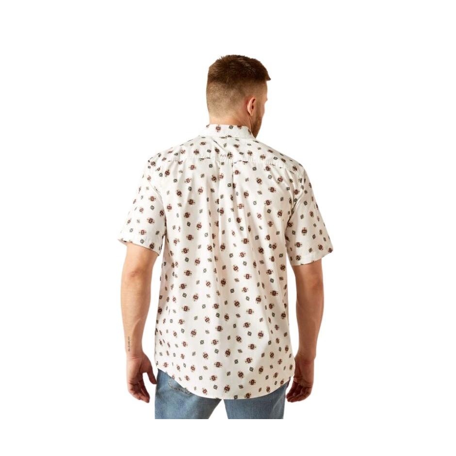 Ariat Men's Short Sleeve Westcott Classic Fit Shirt- White