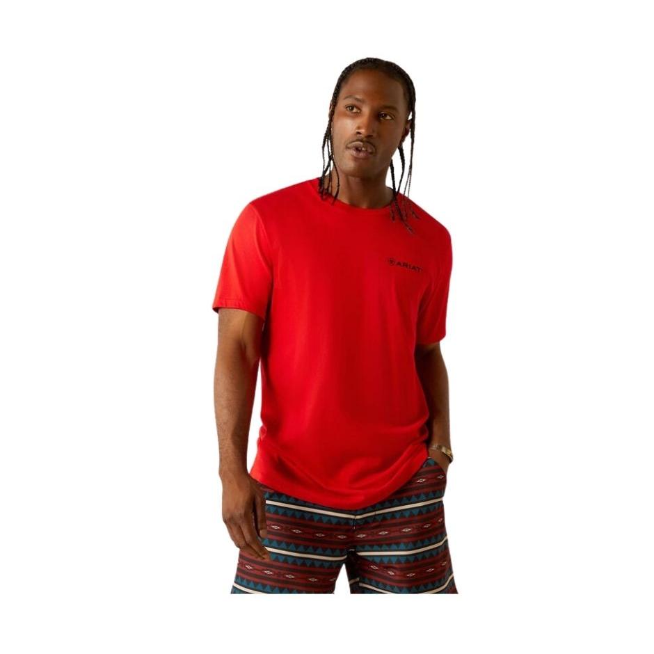 Ariat Men's Short Sleeve Proud Farmer Tee Shirt- Red