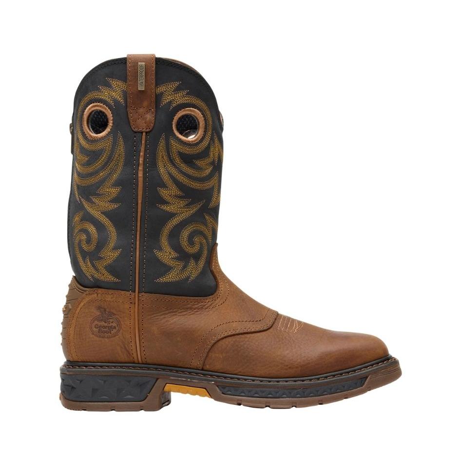 Georgia Men's 11" Carbo-Tec LT Waterproof Pull-On Work Boot