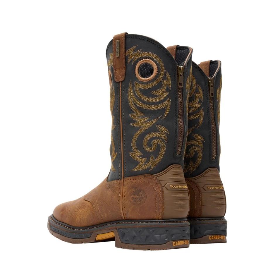 Georgia Men's 11" Carbo-Tec LT Waterproof Pull-On Work Boot