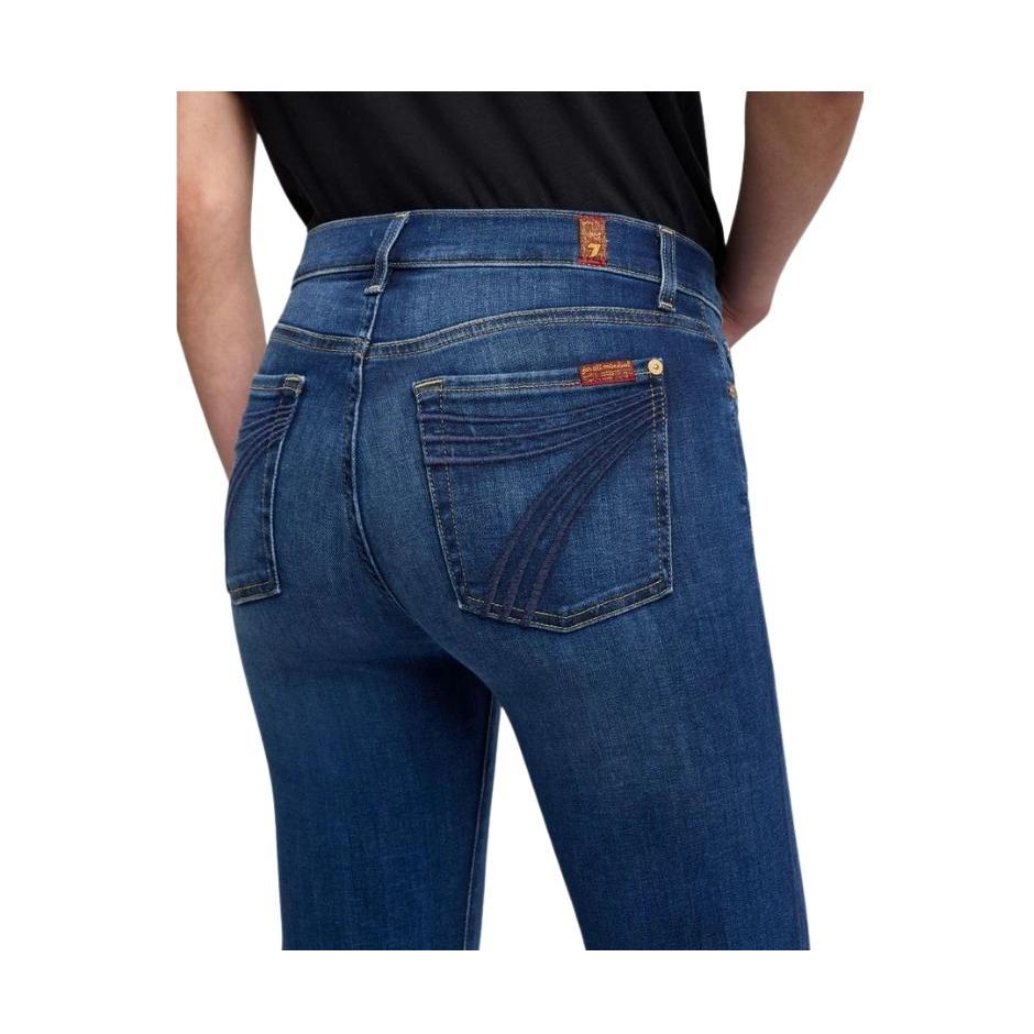 Jeans Para Mujer De 7 For All Mankind, Estilo Vintage Con Dobladillo Rasgado - PYPER CROP