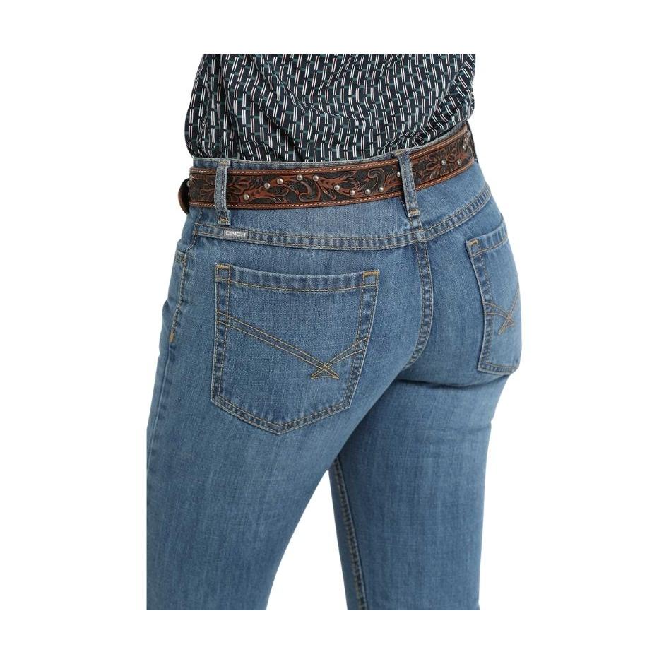 Cinch Women's Kylie II Midrise  Slim Fit Jeans- Medium Stone