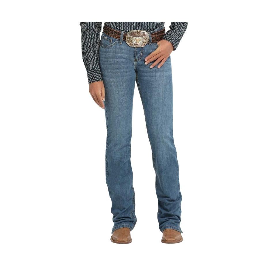 Cinch Women's Kylie II Midrise  Slim Fit Jeans- Medium Stone