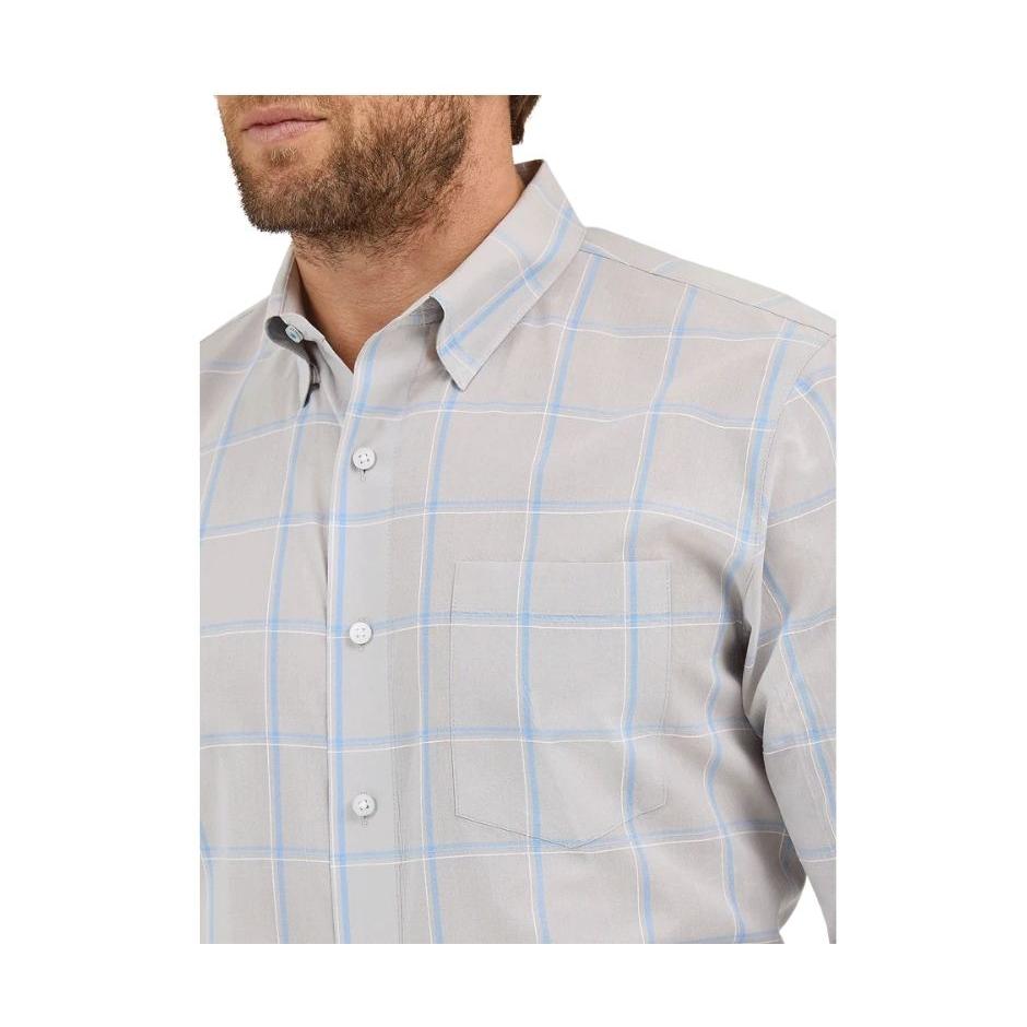 Wrangler Men's Cody Johnson Long Sleeve Shirt- Grey/Blue