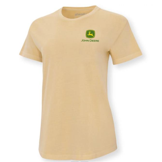 John Deere Women's Tee Shirt- Latte OD