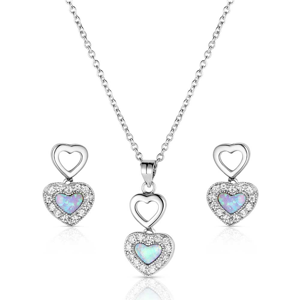 Montana Silversmiths River Lights in Love Jewelry Set