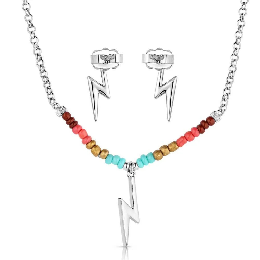 Montana Silversmith Colorstruck Lightning Bolt Beaded Jewelry Set