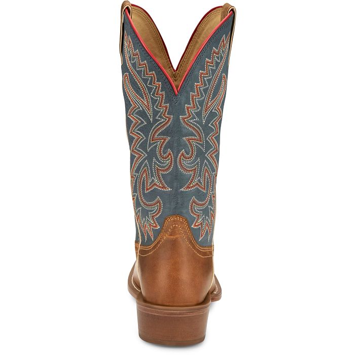 Justin Men's 13" Showoff Western Boot - Oily Tan