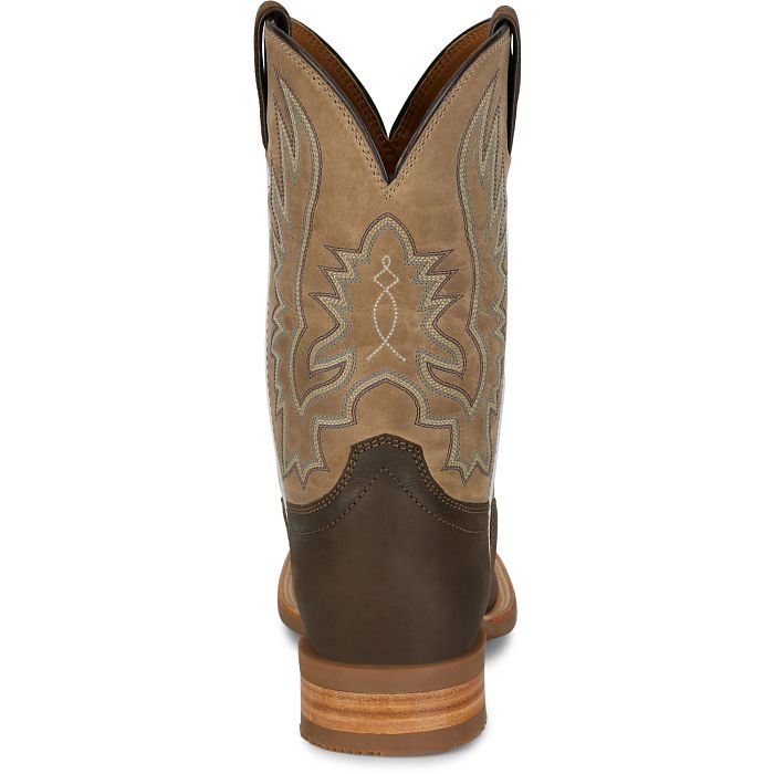 Justin Men's 11" Rustle Western Boot - Grizzly
