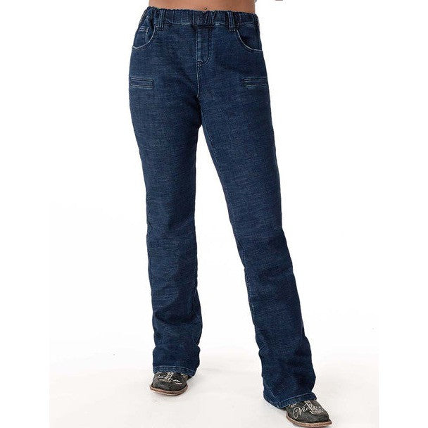 Cowgirl Tuff Women's Tuff Cowgirl Winter Jeans Dark Wash