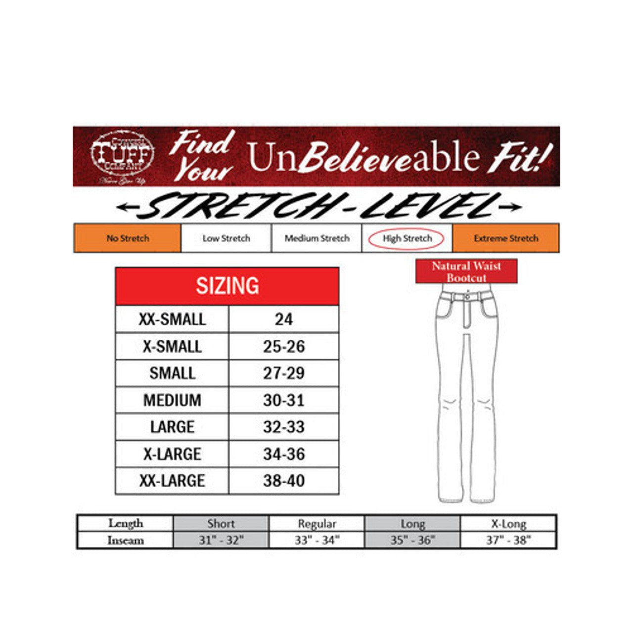 Cowgirl Tuff Women's Pull On Fleece Bootcut Jeans - Dark Wash