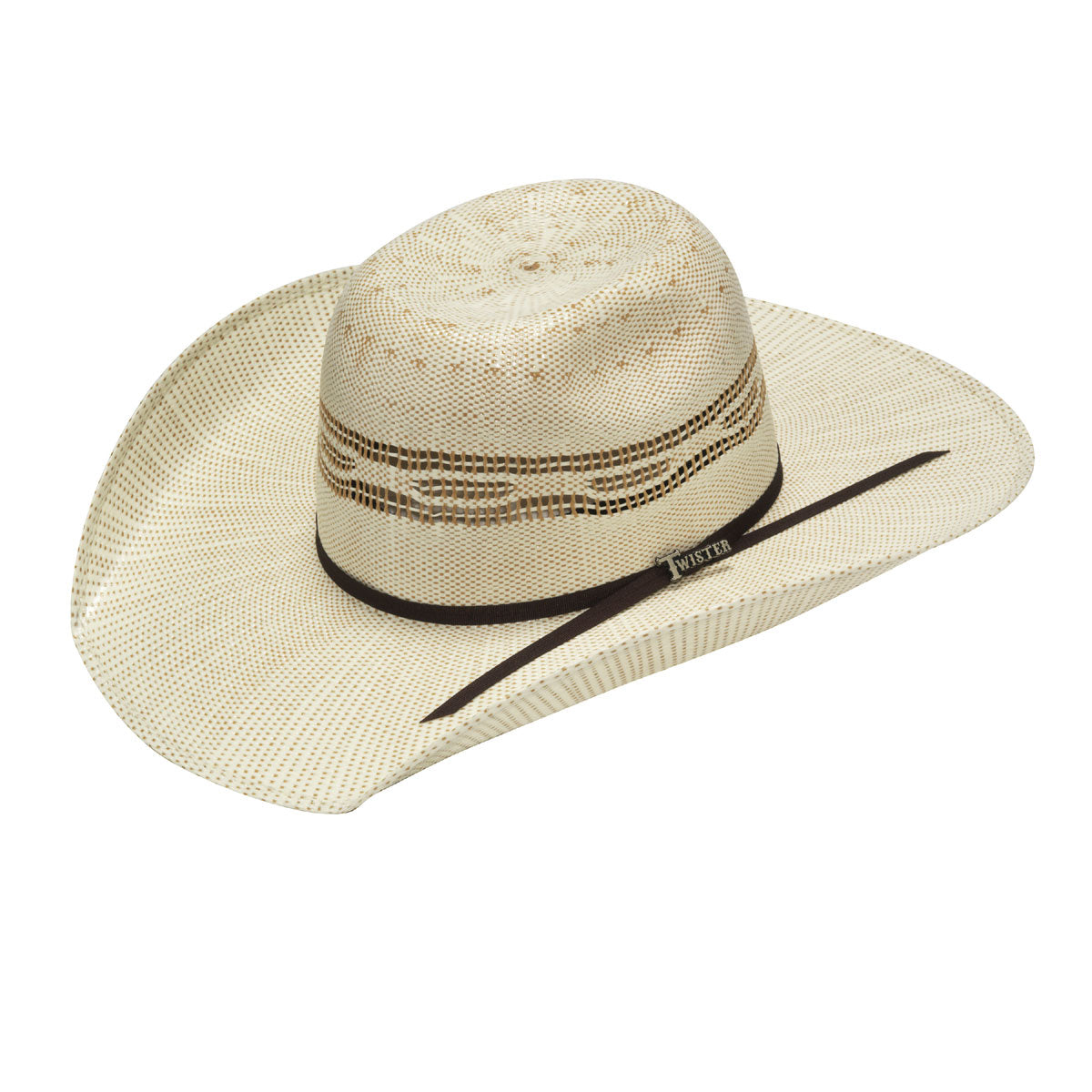 Twister Youth Bangora Western Hat - Ivory/Tan