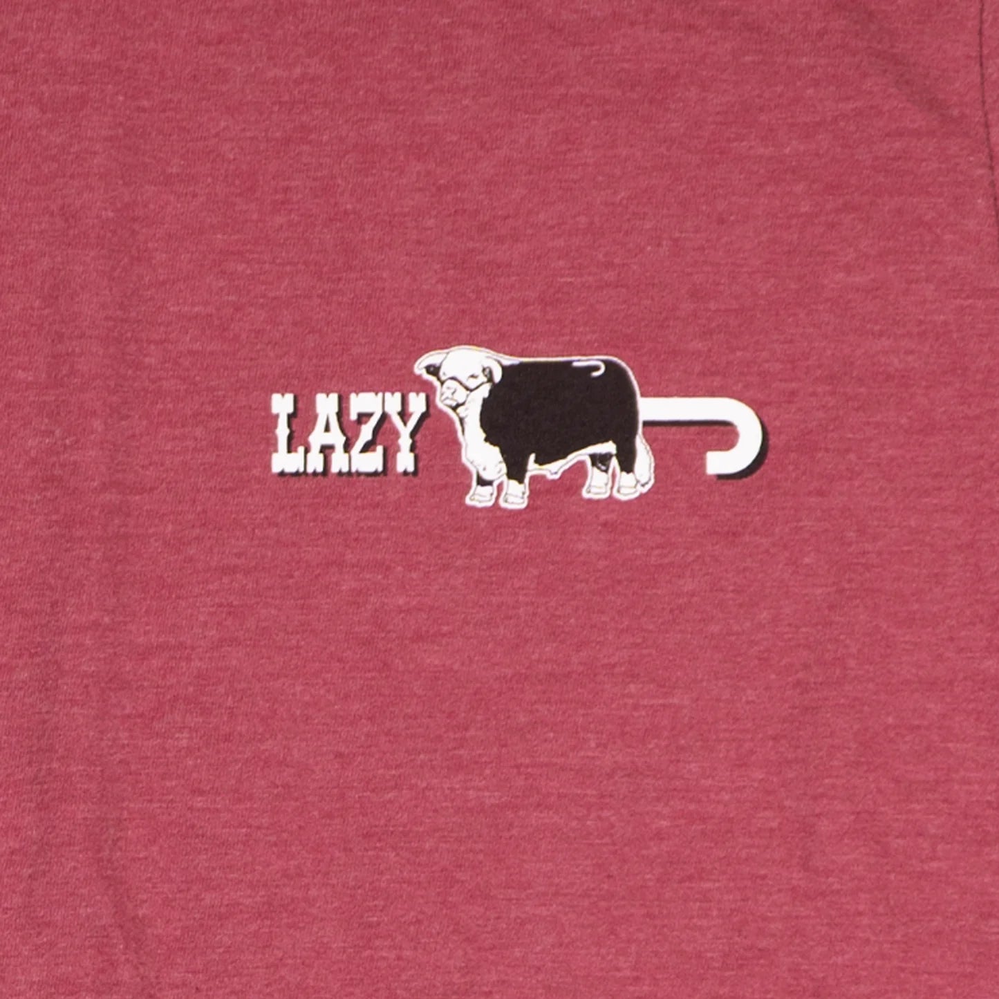 Lazy J Men's Short Sleeve Smokeless Tee Shirt- Red