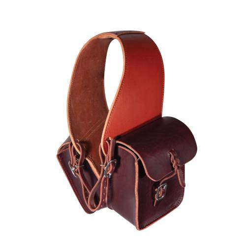 Sacoche De Selle Western En Cuir De Vache - Myhorseclub - Neuve