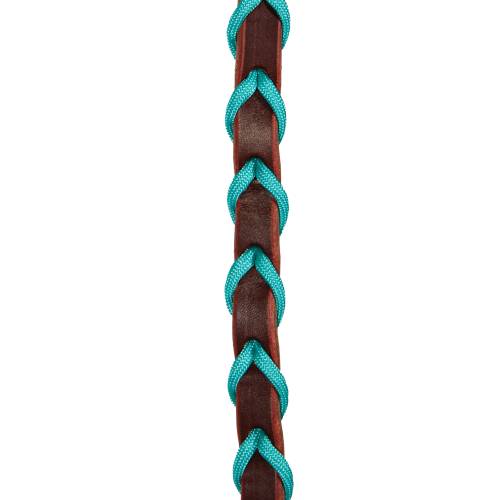 Professional Choice Pony 1/2 Bur Rein 2 Snap Turquoise Lace