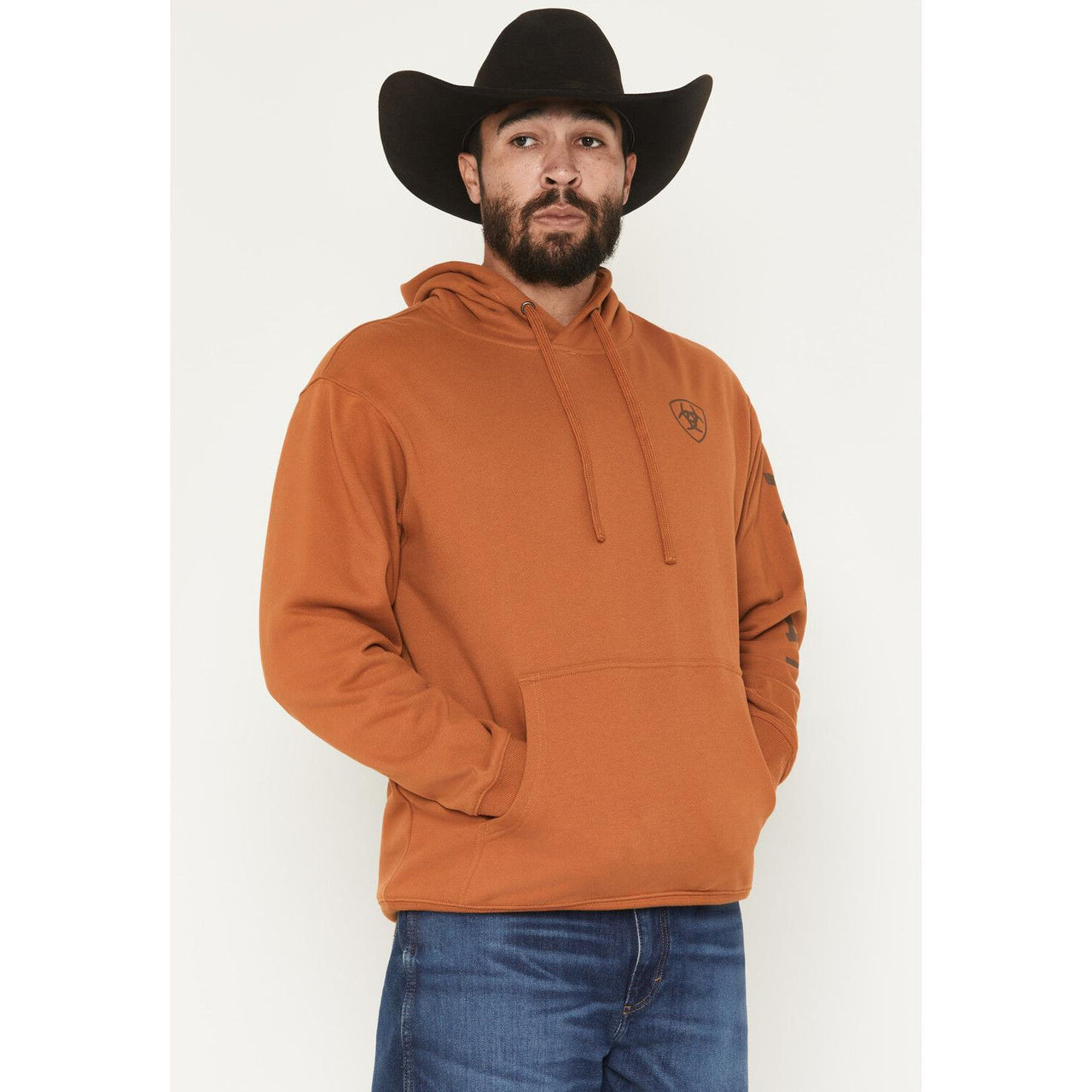 Ariat Men's Ariat Logo Hoodie - Glazed Ginger