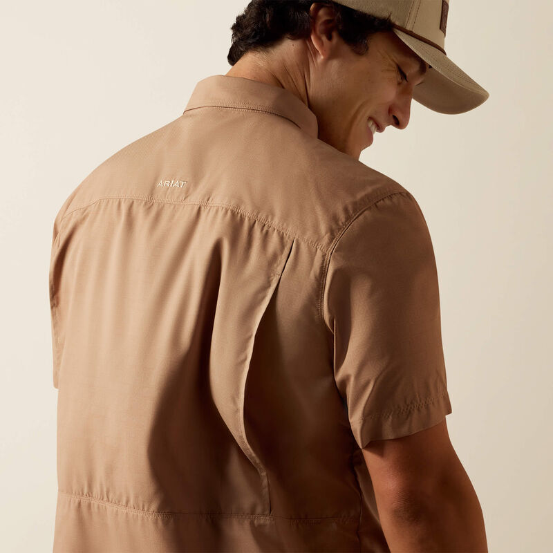 Ariat Men's Printed VentTEK Outbound Fitted Short Sleeve Shirt - Cartouche