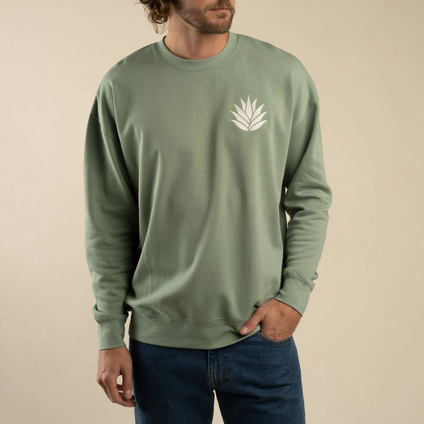 Sendero Men's Logo Long Sleeve Sweatshirt - Laguna