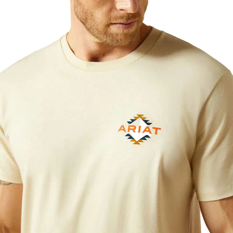 Ariat Men's Short Sleeve Tapaz Zapoteco Tee Shirt - Natural