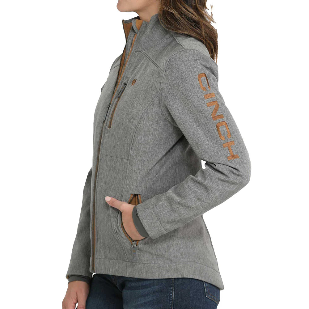 Cinch Women's Concealed Carry Bonded Jacket- Charcoal