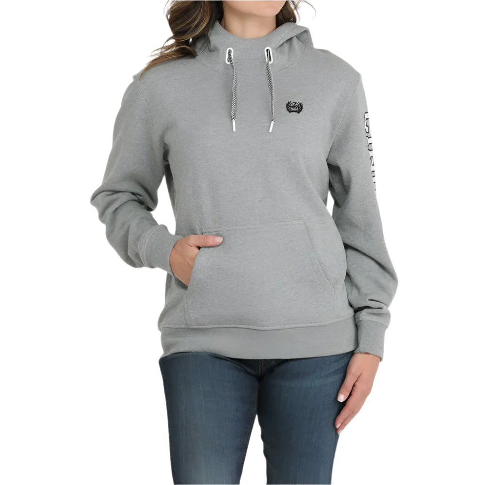 Cinch Women's Logo Hoodie- Grey