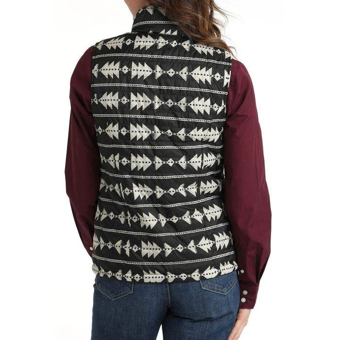 Cinch Women's Reversible Vest - Cream/Black