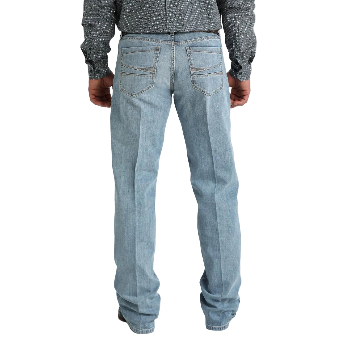 Cinch Men's Grant Mid Rise Relaxed Fit Boot Cut Jeans - Light Stone