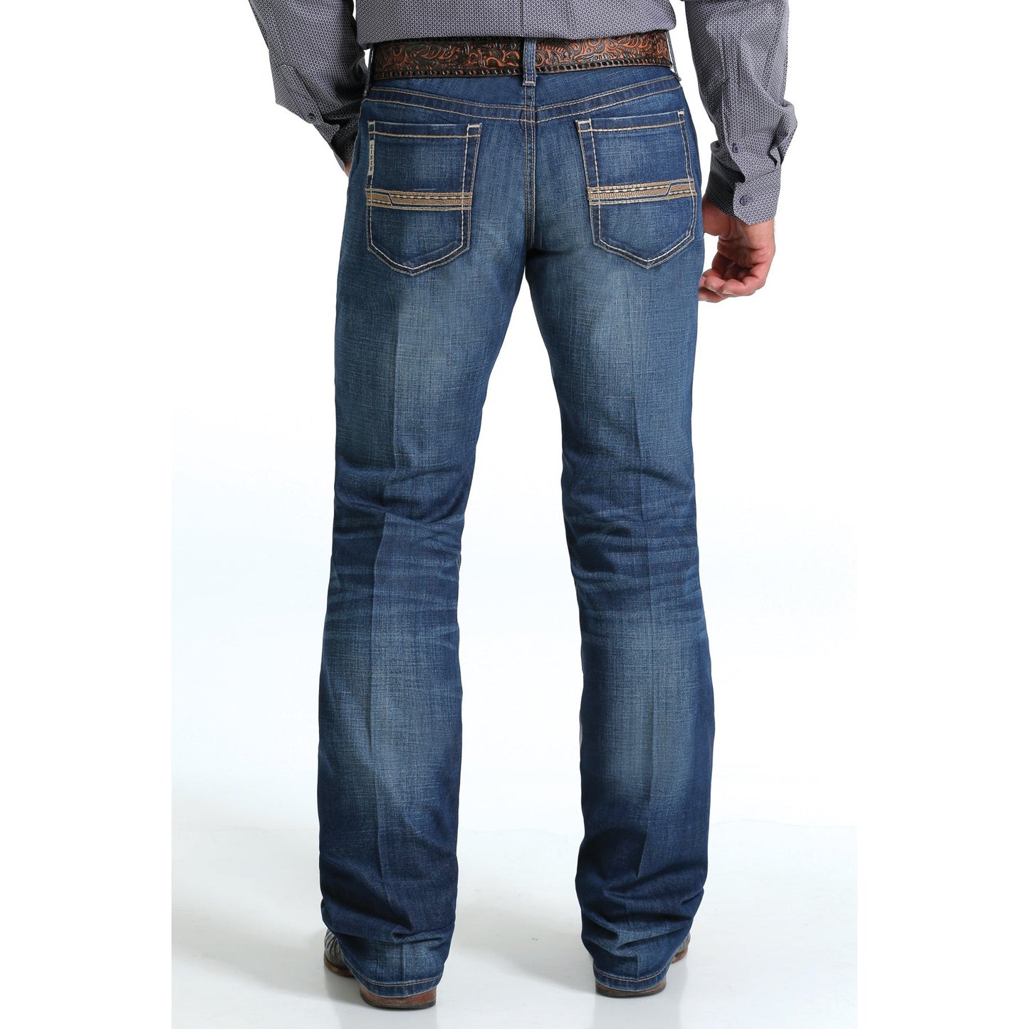 **Cinch Men's Ian Medium Stone Wash Jeans - Indigo