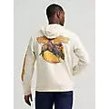 Wrangler Men's Rodeo Action Back Graphic Pullover Hoodie - Antique White