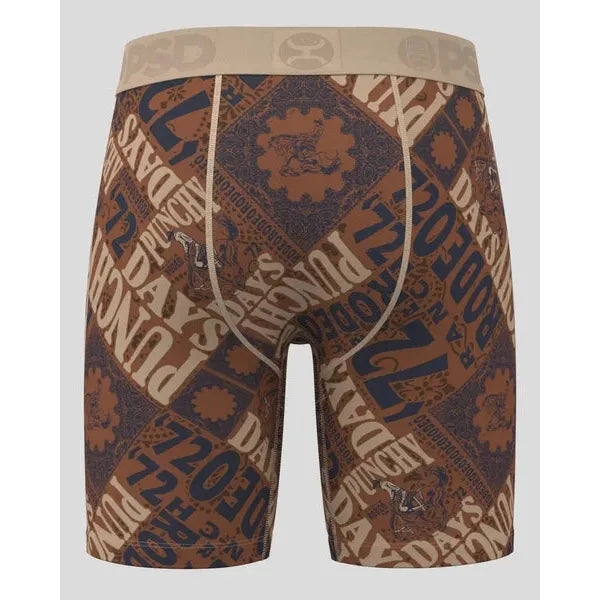 PSD Underwear Men's Hooey Punchy Days Underwear - Bronw/Beige/Black