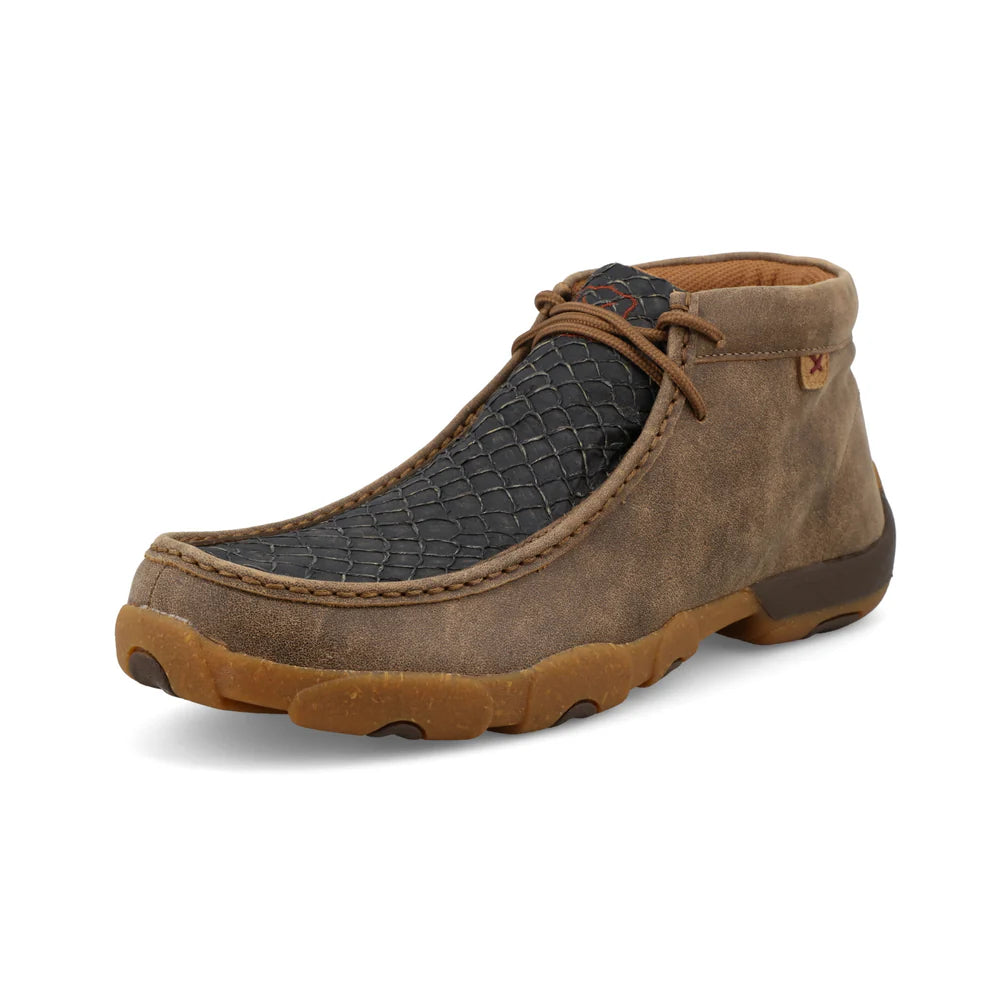 Twisted X Men s Chukka Driving Moc Shoes Exotic Sea Bass