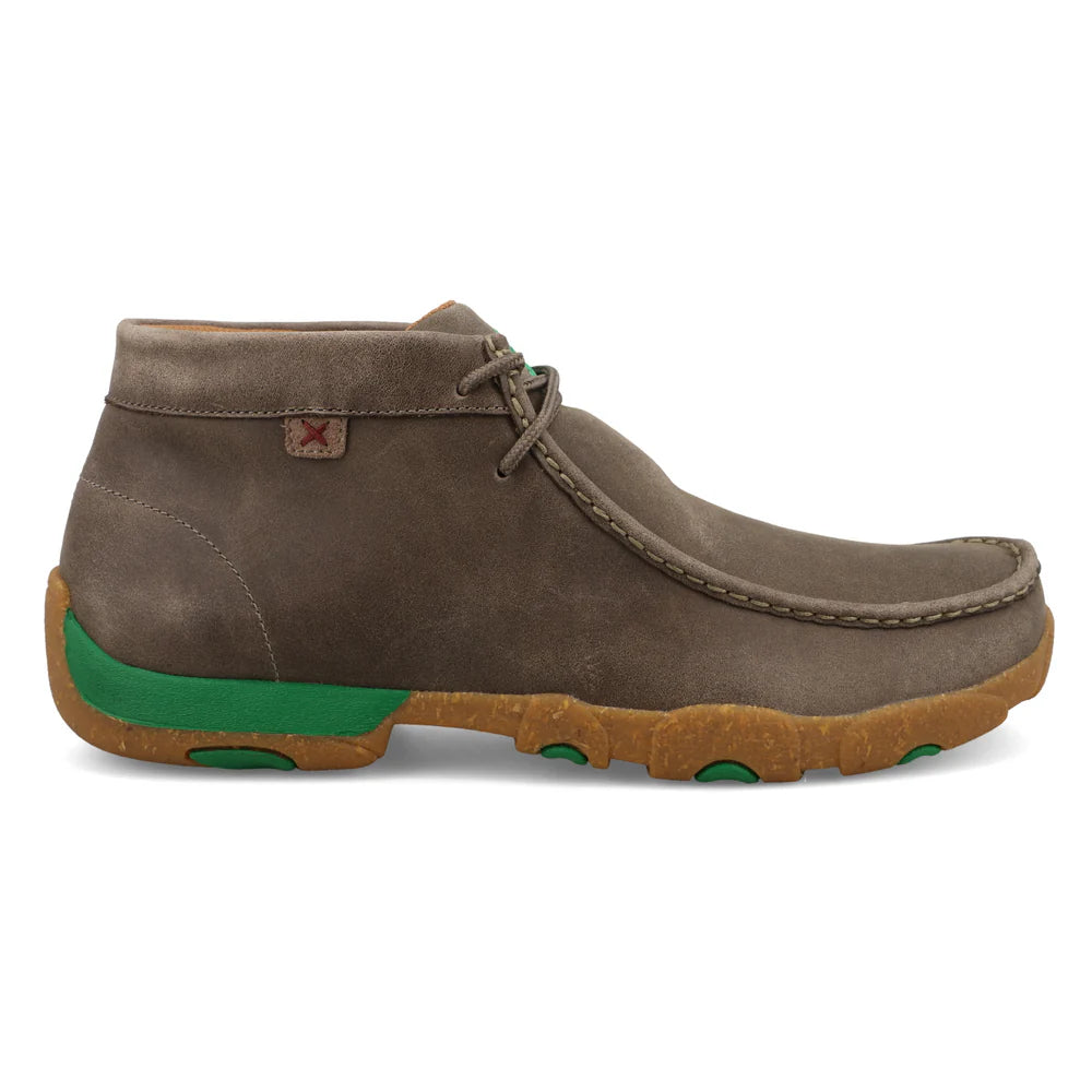 Twisted X Men's Chukka Driving Moc - Taupe/Green