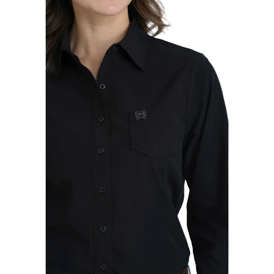 Cinch Women's Long Sleeve Arenaflex Shirt - Black