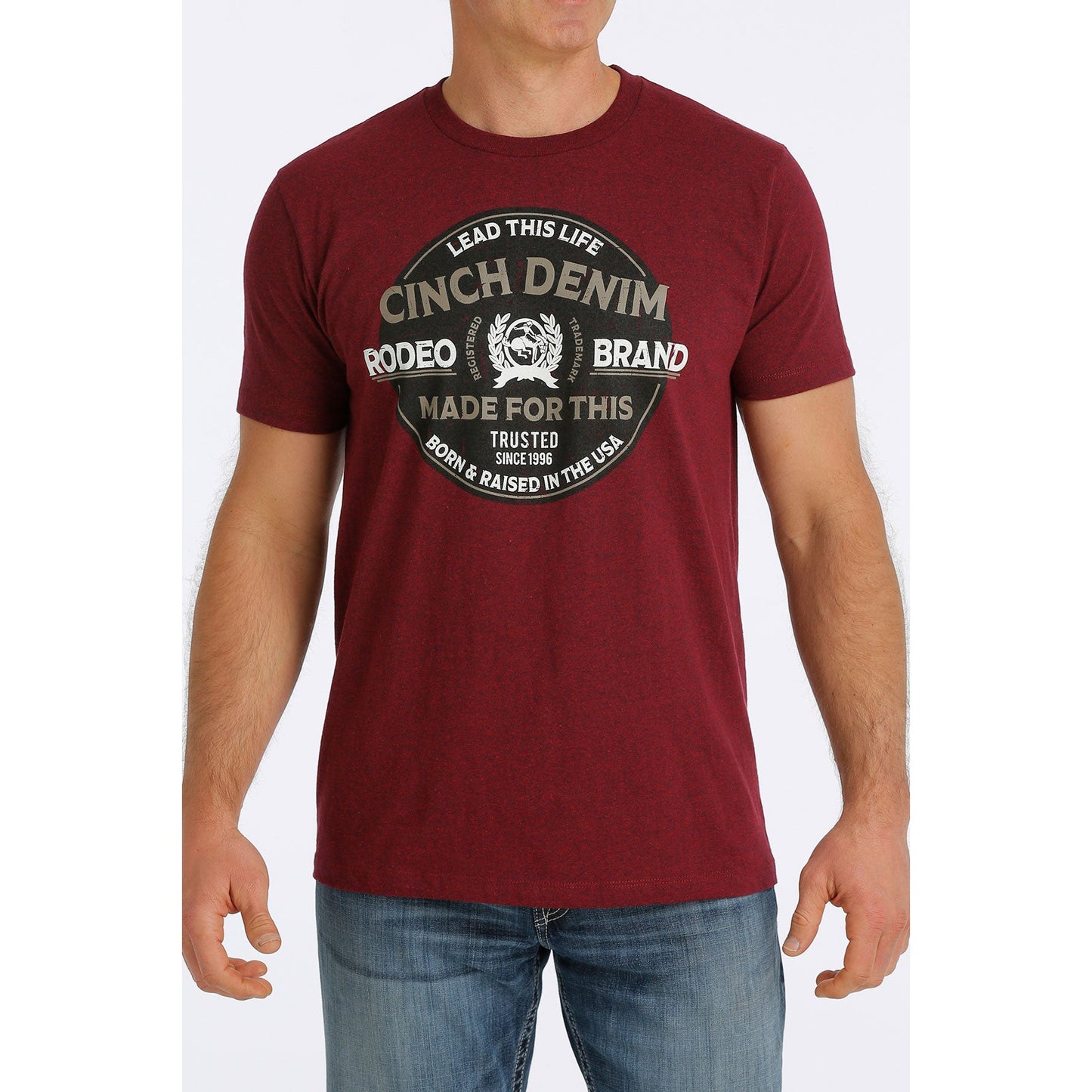Miller Brand Short Sleeve Tee -Heather Burgundy